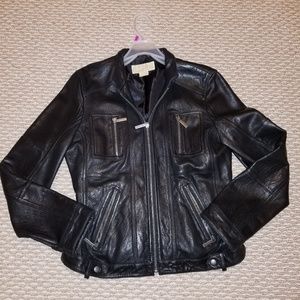 MK Black leather jacket